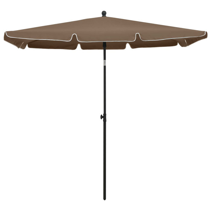 VidaXL Outdoor Umbrella Height Adjustable Parasol Patio Garden Sunshade Steel & Reviews Wayfair